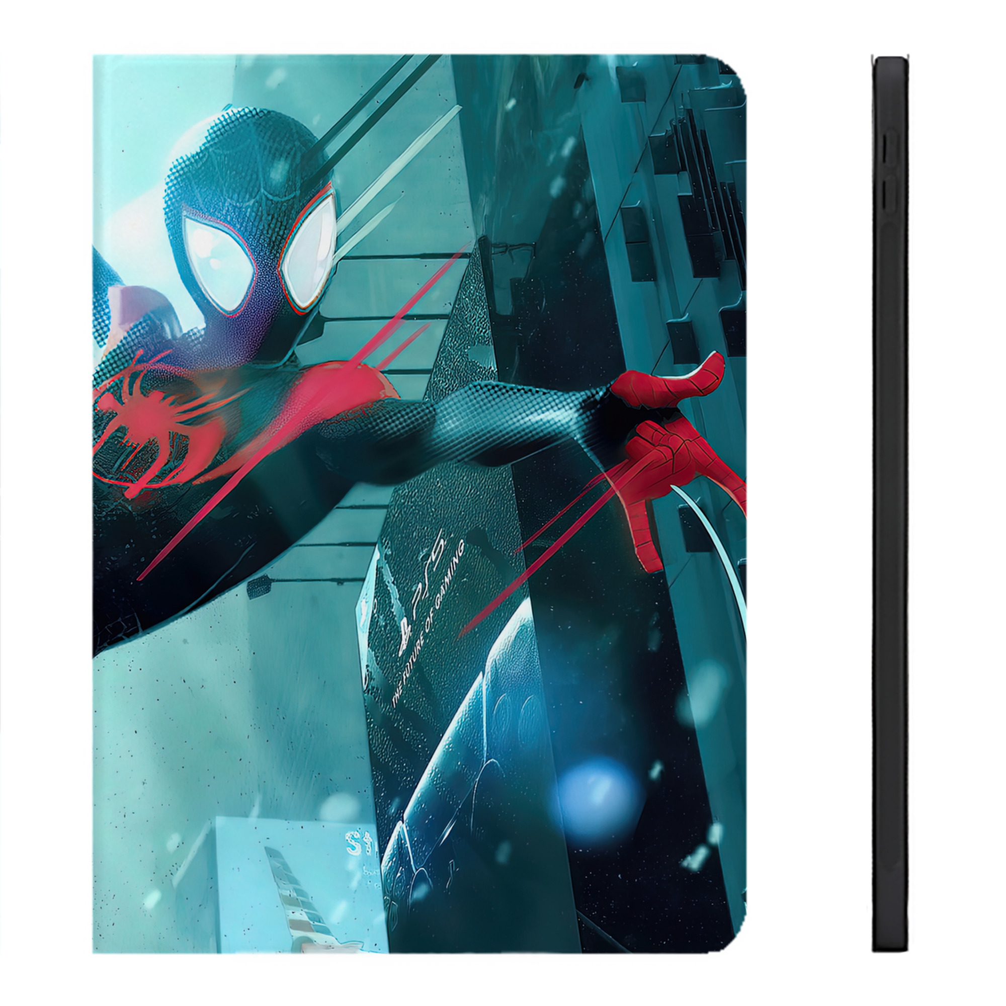 （画像用） Spider Man スパイダーマン IPadケース ペンホルダー付き ブックスタイルデザイン